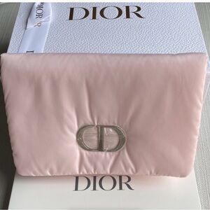 Dior Pink Puffy Cosmetic Bag, NIB 8x 5